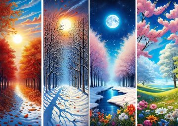 ART PUZZLE Sestavljanka Vrata letnih časov 1000 kosov