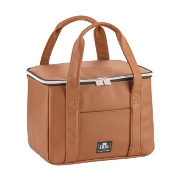 Hladilna torba Be Cool City 28x18xh21cm / 10,5l / rjava / PU, epe