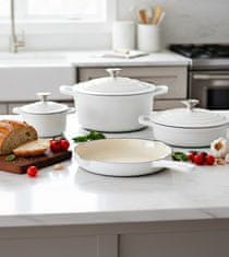 CS Solingen Set posod CS-094805 litinová Xanten 7 ks white