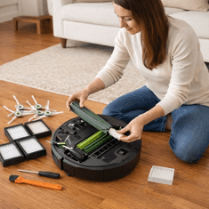 HOME & MARKER® Nadomestni komplet filtrov in krtač za robotski sesalnik Roomba serije E in I | IFRESH