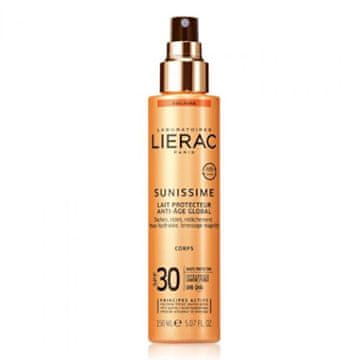 Lierac Mehčalno mleko za telo SPF 30 Sunissime (globalno zaščitno mleko proti staranju) 150 ml