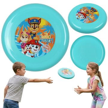 Paw Patrol Paw Patrol Leteči disk za otroke, FRISBEE, disk za igranje na vrtu 23 cm