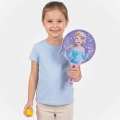 Disney DISNEY Ledeno kraljestvo Plastična lopatka za otroke, loparji za igranje na vrtu + gumijasta žoga