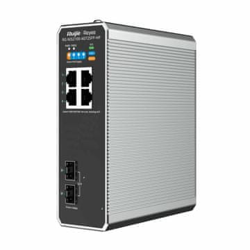Ruijie Reyee stikalo Giga 4-port PoE+ 2x SFP kovinsko Managed Industrijsko DIN