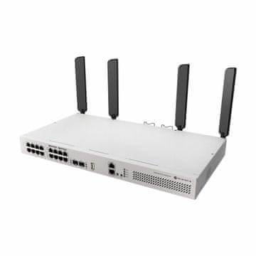 Mikrotik stikalo Giga 16-port rack 2xSFP+ 8x PoE WiFi CRS418-8P-8G-2S+5axQ2