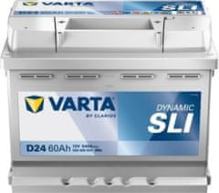 Varta D24 akumulator, 60 Ah, D+, 540 A(EN), 242 x 175 x 190 mm