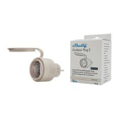 Shelly Plug & Play adapter Outdoor Plug S Gen3 za zunanjo uporabo 12A z merilno funkcijo WLAN Matter BT