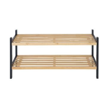 Northix Bambusovo stojalo za čevlje 2-nivojsko za 6 parov