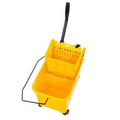 shumee Čistilni voziček z enim vedrom in stiskalnico 20L Mega-M rumene barve N