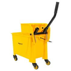 shumee Čistilni voziček z enim vedrom in stiskalnico 20L Mega-M rumene barve N