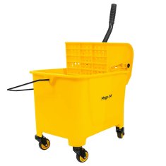 shumee Čistilni voziček z enim vedrom in stiskalnico 20L Mega-M rumene barve N