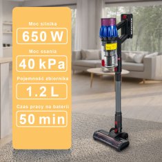 shumee BERGMANN PUX 728 650W N akumulatorski vertikalni sesalnik