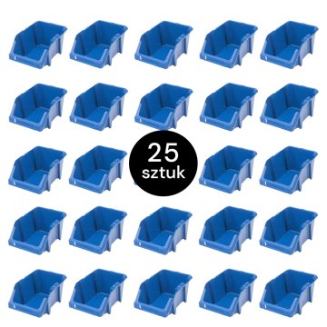 shumee Mega-M shranjevalni zabojnik za delavnico S plastični 155x250x120 mm moder (paket 25 kosov) N