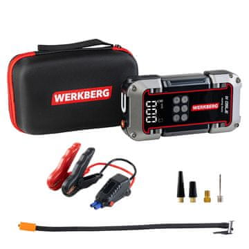 shumee WERKBERG AL006 starter power bank 1800A/3750A 26000mAh N kompresor
