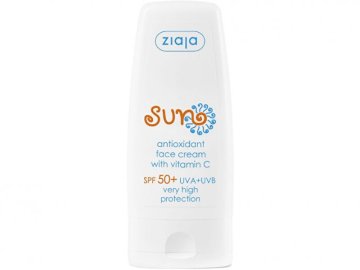 Ziaja Antioksidativna krema za sončenje z vitaminom C SPF 50+ (krema za obraz) 50 ml