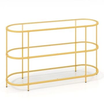 Northix TV stojalo 3 nadstropja za TV do 65 palcev 140 x 41 x 82 cm