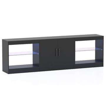 Northix TV stojalo 3 v 1 z LED osvetlitvijo za televizorje do 85 palcev