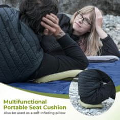 KingCamp Samoapihljiva sedežna blazina ATEPA BUBBLE 5.0 Trail Seat,2pak, Siv