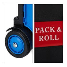 Northix Zložljiv nakupovalni voziček 50 L z nastavljivim ročajem