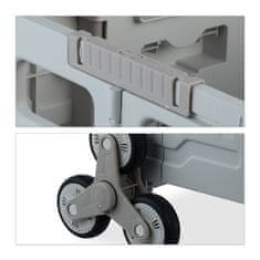 Northix Nakupovalni voziček za prevoz po stopnicah z 3-kolesnim sistemom