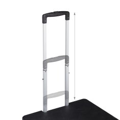 Northix Zložljiv nakupovalni voziček 50 L z nastavljivim ročajem