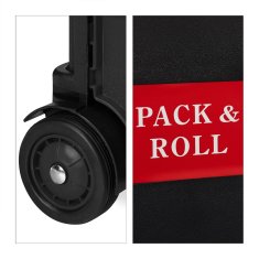 Northix Zložljiv nakupovalni voziček 50 L z nastavljivim ročajem