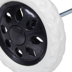 Northix Zložljiv nakupovalni voziček 50 L z nastavljivim ročajem in kolesi