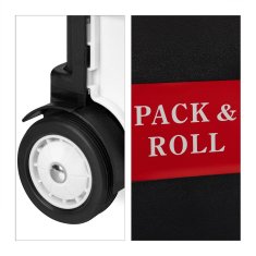 Northix Zložljiv nakupovalni voziček s kolesi in veliko prostornino