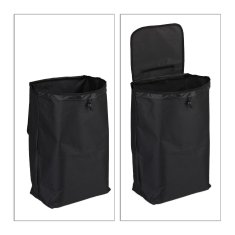 Northix Zložljiv nakupovalni voziček s stabilnimi kolesi in trpežno torbo