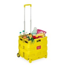 Northix Zložljiv nakupovalni voziček s teleskopskim ročajem nosilnost 35 kg