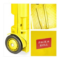 Northix Zložljiv nakupovalni voziček s teleskopskim ročajem nosilnost 35 kg