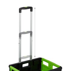 Northix Zložljiv nakupovalni voziček s kolesi nosilnost 35 kg