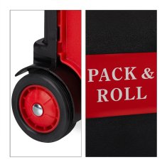 Northix Zložljiv nakupovalni voziček s kolesi nosilnost 35 kg