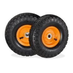 Northix Pnevmatike za samokolnico z jeklenimi platišči, komplet 2, nosilnost 150 kg
