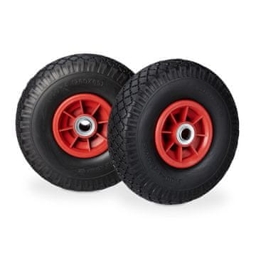 Northix Kolesa za samokolnico PU guma, komplet 2 kom., nosilnost 120 kg