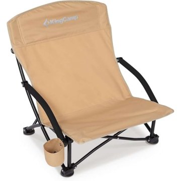 KingCamp Nizek Plažni Stol, krem