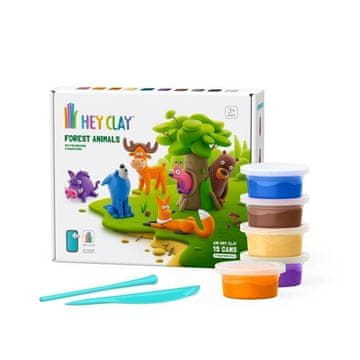 HEY CLAY Ustvarjalni set - Gozdne živali