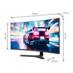 Thomson M34QG7Y14C ukrivljen gaming monitor, WQHD, 86 cm (34), 240 Hz