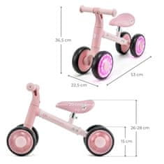 Kinderkraft Cutie Flash poganjalček, roza (KRCUFL00PNK0000)