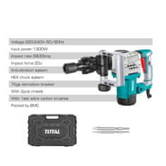 Total One-Stop Tools Električno kladivo za rušenje 1300W/3800bpm/20J/IND (TH2130016)