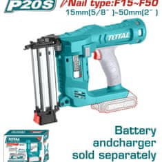 Total One-Stop Tools Akumulatorski komplet za zabijanje žebljev F15-50/P20S/IND (TCBNLI2028)