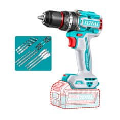 Total One-Stop Tools Kompaktni brezkrtačni akumulatorski vrtalnik 2000prm/96Nm/P20S/ INDUSTRIAL (Brez baterije) (TIDLI209681)