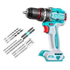 Total One-Stop Tools Kompaktni brezkrtačni akumulatorski vrtalnik 2000prm/96Nm/P20S/ INDUSTRIAL (Brez baterije) (TIDLI209681)