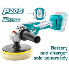 Total One-Stop Tools Akumulatorski brusilnik za poliranje 2800rpm/P20S/IND (TAPLI2001)