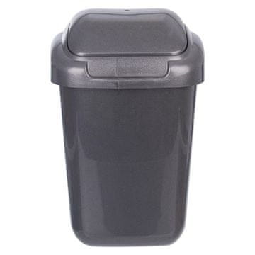 Koš za odpadke Orion - samopostrežni, 50 l, antracit