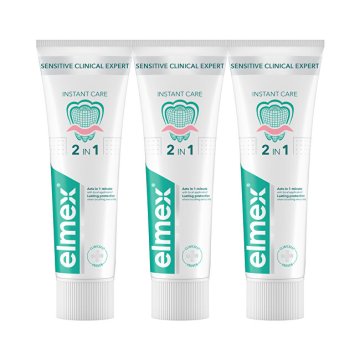 Zobna pasta Sensitive Clinical Expert Instant Care Trio 3 x 75 ml