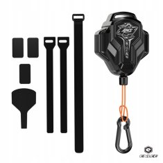 Korbi Zložljiva vlečna vrv za kolo – močna, s karabinom, za visoko nosilnost