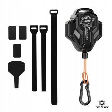 Korbi Zložljiva vlečna vrv za kolo – močna, s karabinom, za visoko nosilnost