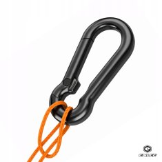 Korbi Zložljiva vlečna vrv za kolo – močna, s karabinom, za visoko nosilnost