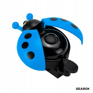 Korbi Otroški kolesarski zvonec – modra pikapolonica za kolo ali skiro